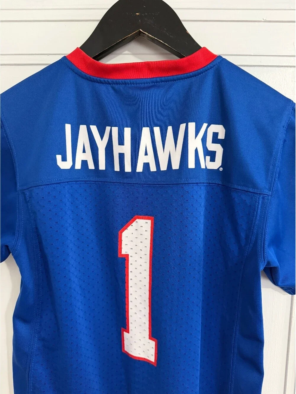 Kansas Jayhawks College Football Jersey Kids Size Small 6/7